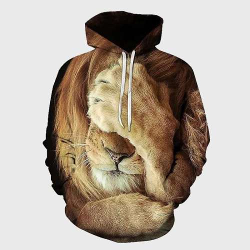 3D Lion Hoodies