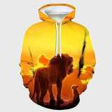 Family Matching Hoodie Dad And Cub Lion Hoodie