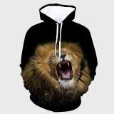 Black Lion Printed Hoodies