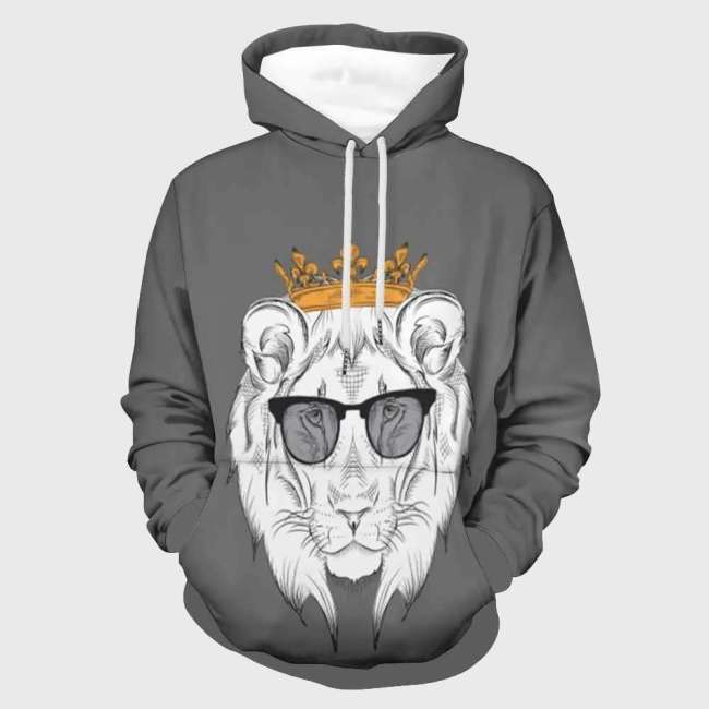 Crown Lion Hoodies