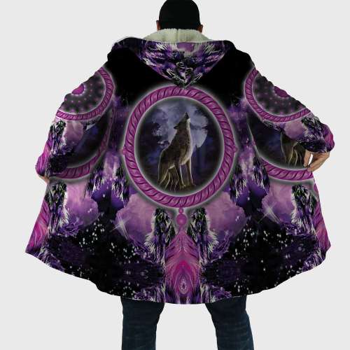 Purple Howling Wolf Coat