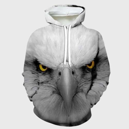 Grey American Eagle Hoodie