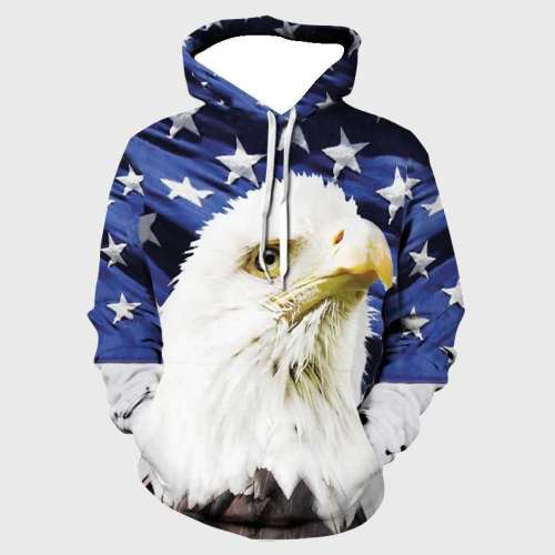 American Flag Eagle Hoodie
