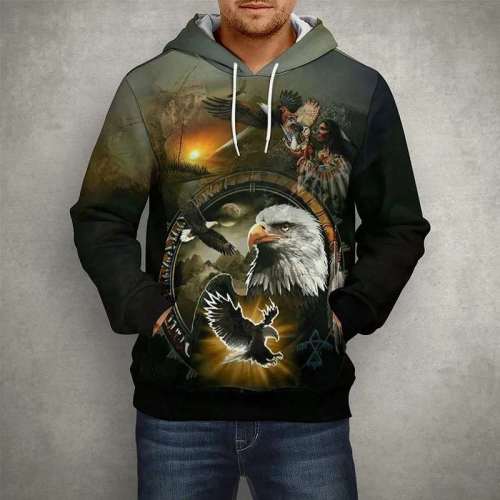 Eagles And Native Hoodies