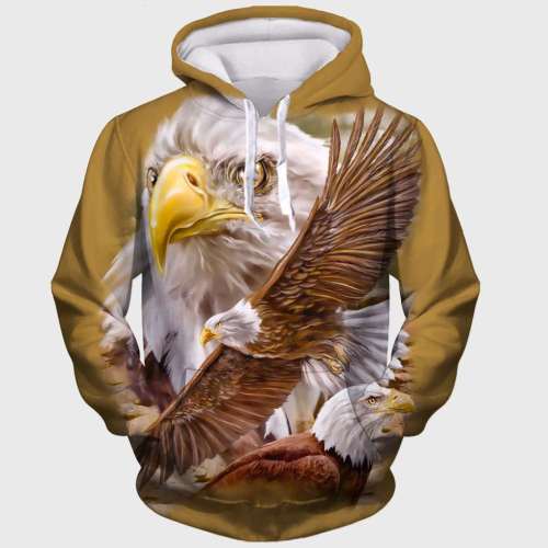 Brown Eagle Hoodies
