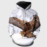 Family Matching Hoodie Golden Eagle Print Hoodie