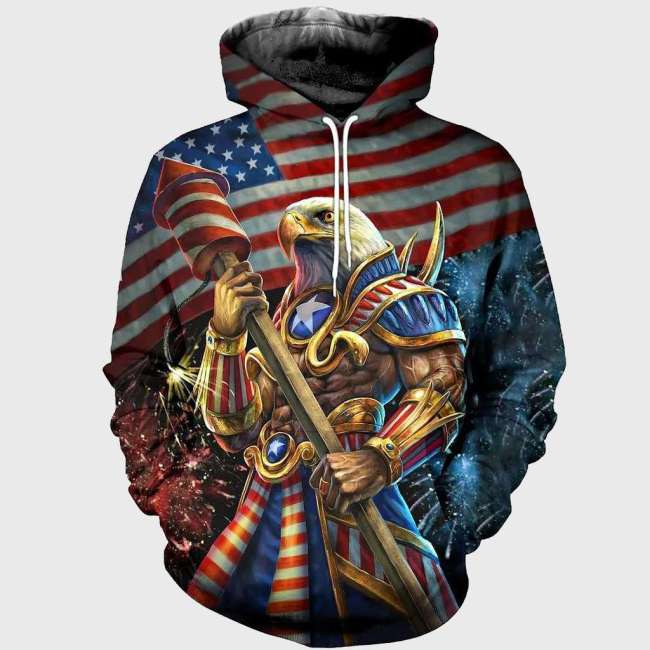 Family Matching Hoodie Army Eagle Hoodie