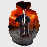 Family Matching Hoodie Red Elephant Hoodie
