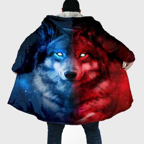 3D Wolf Winter Coat