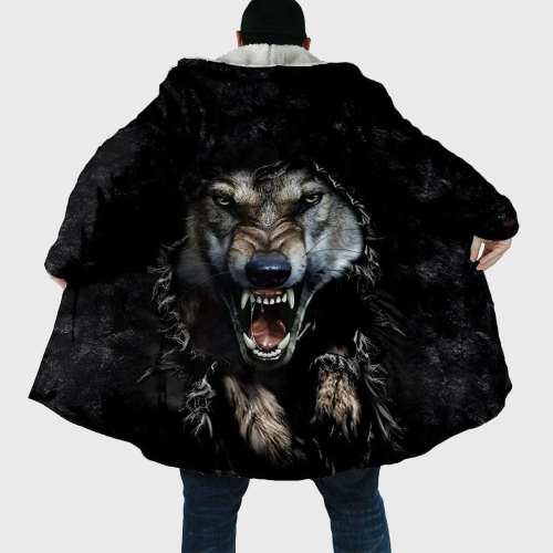 Cool Wolf Parka Coat