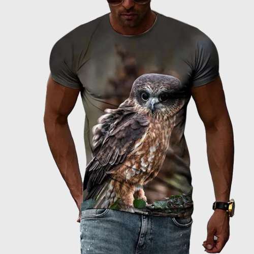 Owl Print T-Shirt