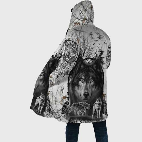 Packs Wolf Print Coat