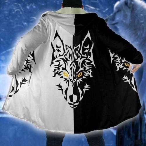 Vintage Wolf Cloak Coat