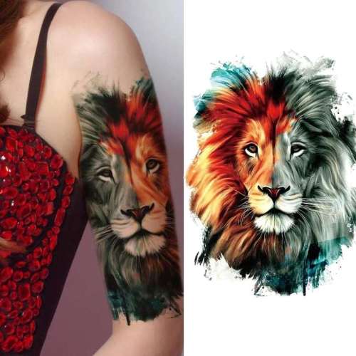 Lion Head Tattoos