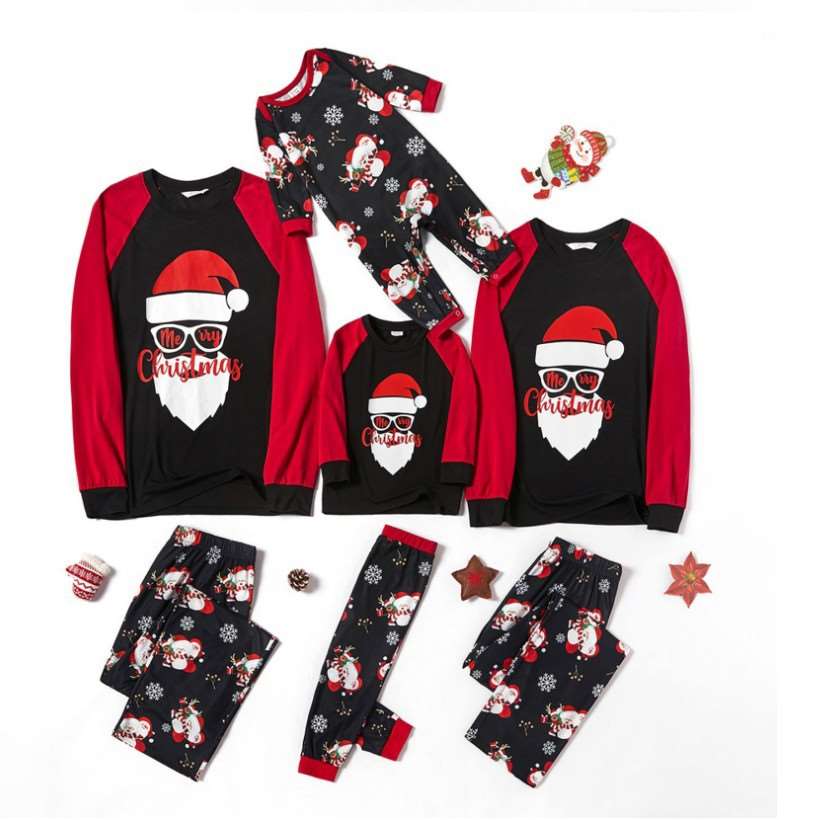 Plus Size Christmas Sleepwear Santa Claus Family Pajamas Set ...