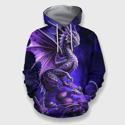 Purple Dragon Hoodies