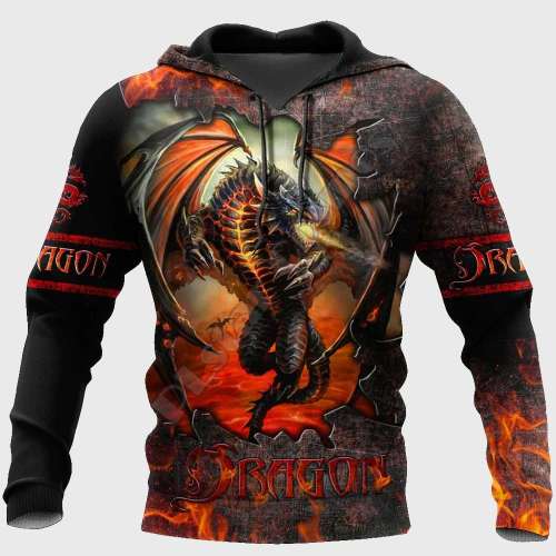 Family Matching Hoodie Novelty Dragon Hoodie