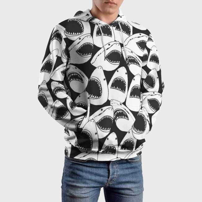 Cartoon Shark Hoodie