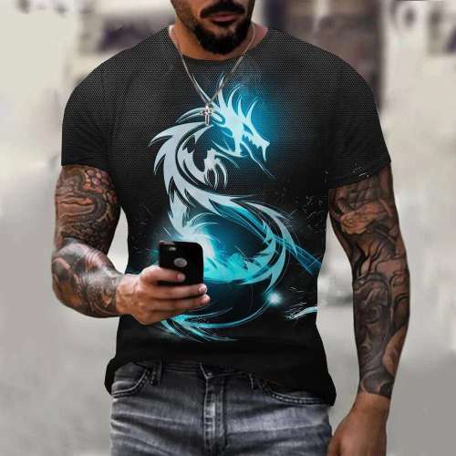 Dragon Pattern T-Shirt