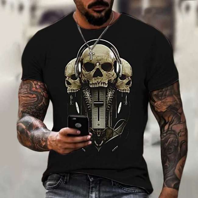 Black Rock Skull T-Shirt