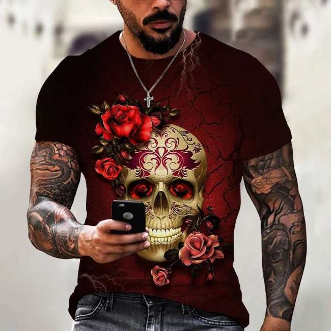 Rose Skull T-Shirt