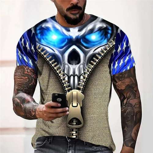 3D Skull T-Shirt