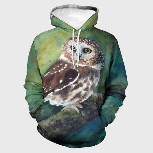 Owl Graphic Hoodie