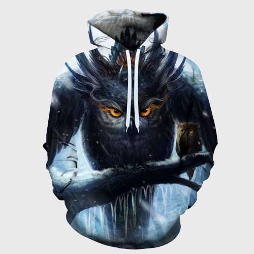 Owl Graphic Hoodie