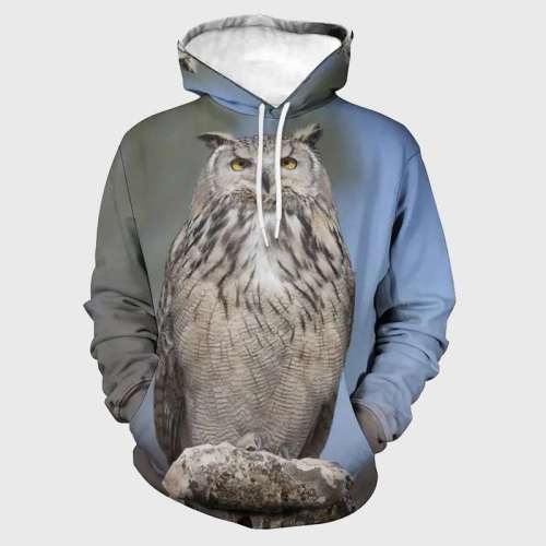 Owl Mens Hoodie