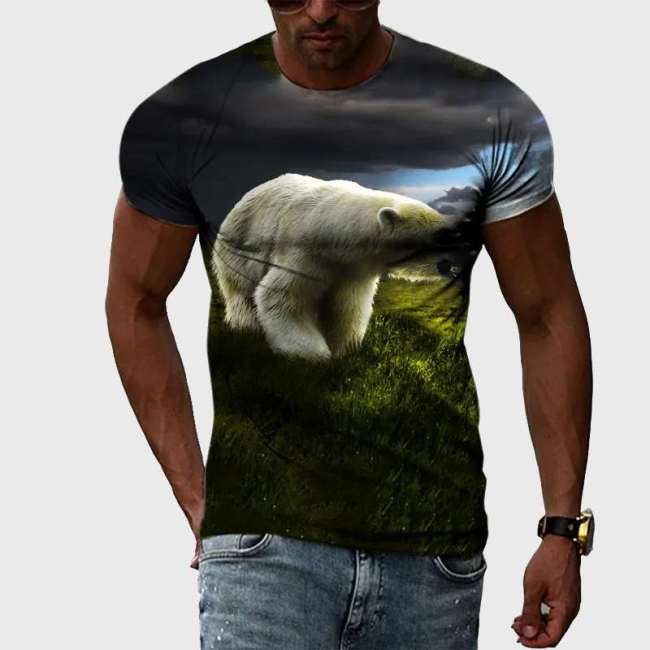 Family Matching T-shirt Polar Bear Print T-Shirt