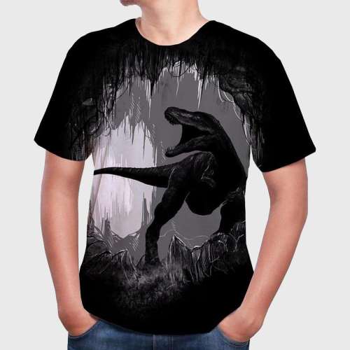 Black Dinosaur T-Shirt