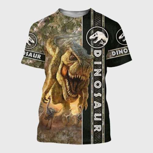 Family Matching T-shirt Dinosaur T-Shirt Mens