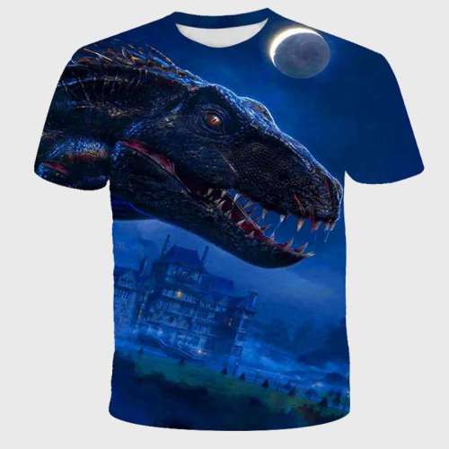 Family Matching T-shirt Dinosaur Moon T-Shirt