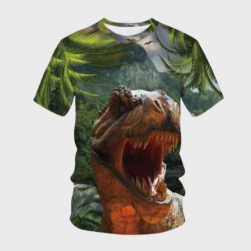 Family Matching T-shirt Loose Dinosaur T-Shirt