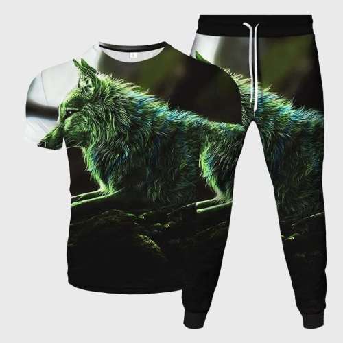 Wolf Shirt Pant Set For Men