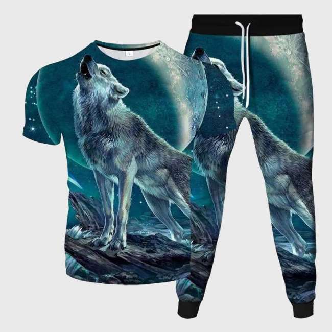 Howling Wolf Shirt Pant Set