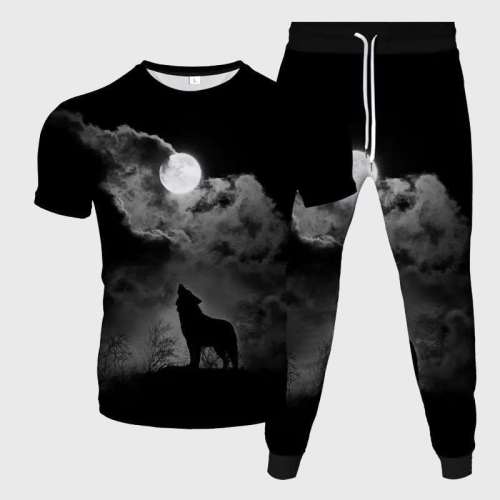 Howling Wolf Moon Shirt Pant Set