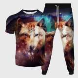 Galaxy Wolf Shirt Pant Set