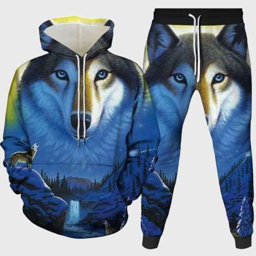 Wolf Howl Hoodie Pant Set