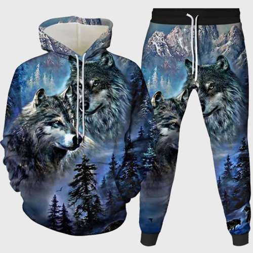 Mountain Wolf Packs Hoodie Pant Set