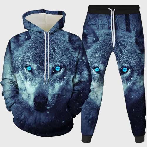 Cool Wolf Hoodie Pant Set