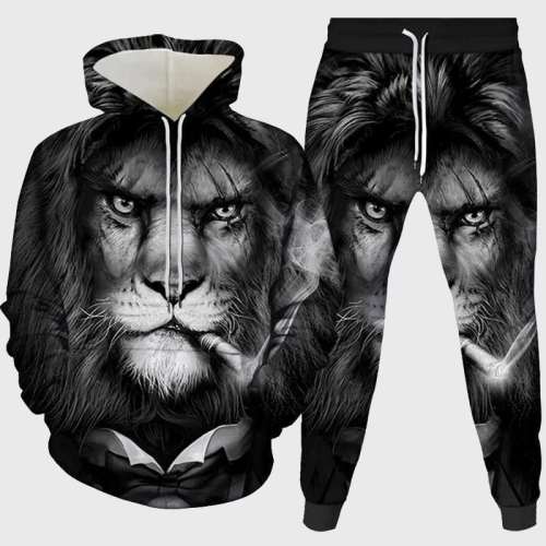 Lion Man Hoodie Pant Set
