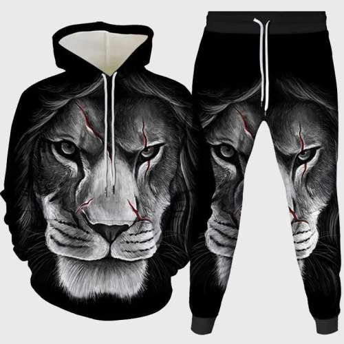 Gorgeous Lion Hoodie Pant Set