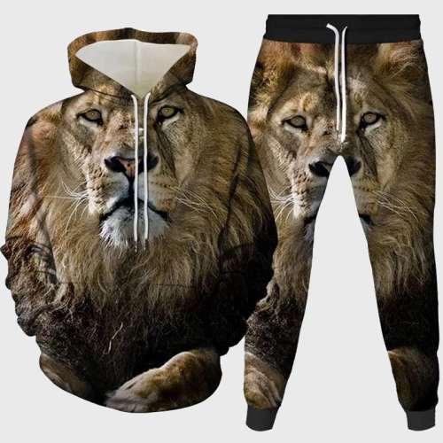 Cool Lion Hoodie Pant Set