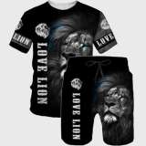 Love Lion Shirt Shorts Set