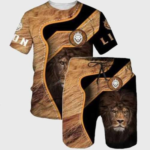 The Lion Shirt Shorts Set
