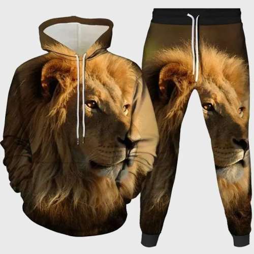 King Lion Hoodie Pant Set