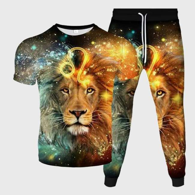 Galaxy Lion Shirt Pant Set