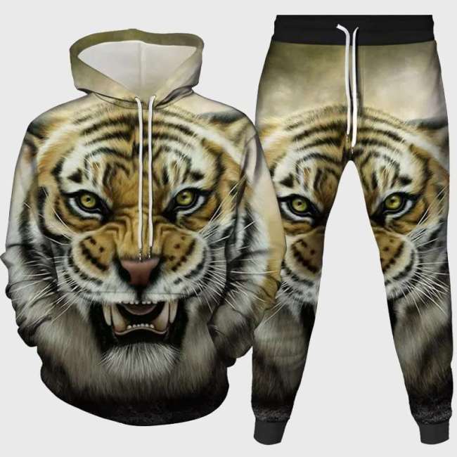 Tiger Hoodie Pant Set