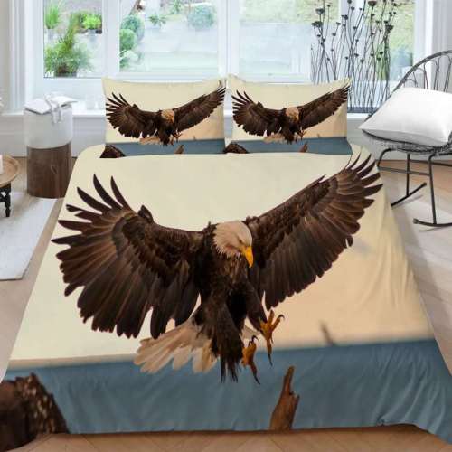 American Eagle Print Bed Set